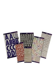 Multi Coloured Alphabet Sheets By Sticko 97pc