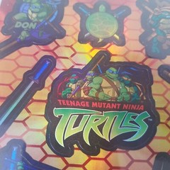 Heartline, Hallmark, TMNT, Teenage Mutant Ninja Turtles, Foil Stickers, 2 Sheets