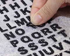 220PCS 4 Sheets Self Adhesive Glitter Rhinestone A to Z Alphabet Letter Black