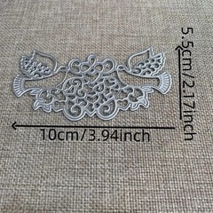 Wedding Christmas doves heart swirls metal cutting dies cut cutter die