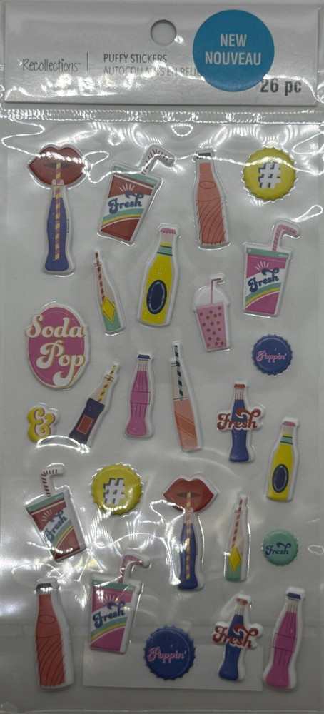 Recollections Food Stickers – Fun Food-Themed Designs – Scrapbook Stickers
