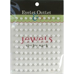 Bling Self-Adhesive Pearls 5mm 100/Pkg White