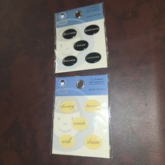 Li’l Davis Designs Scrapbooking Embellishments Lot Metal Wood Bubble Phrases