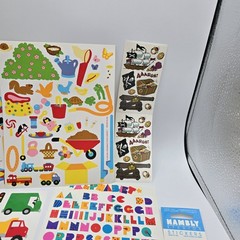 Vtg Mrs. Grossmans & Other Brands Sticker Lot Transportation Playground Pirates