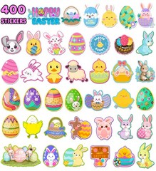 Easter Stickers for Kids – 400 Pcs Easter Basket Stuffers | Easters Gifts