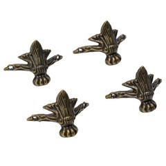 Home Corner Protector Box Decorative Zinc Alloy 42x30mm Antique Bronze