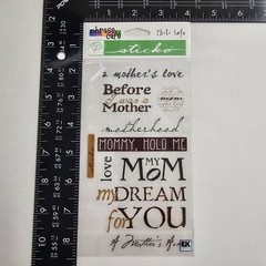 Sticko Phrase Cafe Stickers My Mom Mothers Day Love Motherhood EK Success