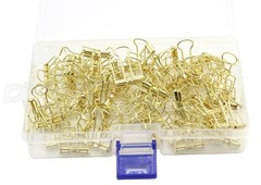50 Pack Multi-Purpose Metal Wire Binder Clip Set, Paper Binder Clips, 1.57 In…