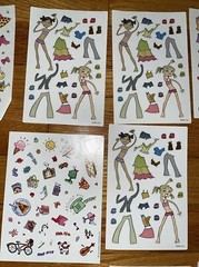 Vintage Hallmark AGC Girls Stickers Dress Up Summer Fun
