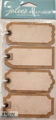Lot of 6 packs JOLEE’S Boutique Burlap TAGS with Twine