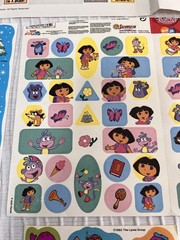 Vintage Sticker Lot – Sandy Lion Dora The Explorer, Barney, Arthur, Nick Jr.