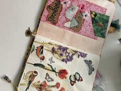 Colorful Soft Cover Junk Journal Full of Decorative Ephemera