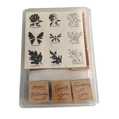 Stampin’ Up set of 12 rubber stamps simple sketches collection