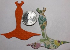 MINI FANCY DRESS Die-Cuts(6pc)Approx.2-1/2 x 3-3/4″Christmas•Formal •Prom•Party