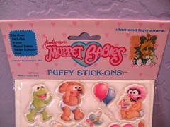 Vintage Jim Henson 1984 Muppet Babies Sticker Sheet Piggy Sealed Style 1 Kermit