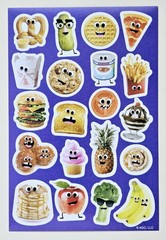 Themed /Food, Emoji Sticker sheet