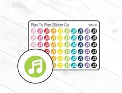 1483-14 Music Icon Planner Stickers.