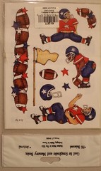 New Provo Craft Scrapbooking Stickers FOOTBALL 2 sheets red blue defense offense
