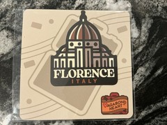 Vagabond Heart Florence Italy Duomo Scrapbook Sticker. Weatherproof, Free Ship