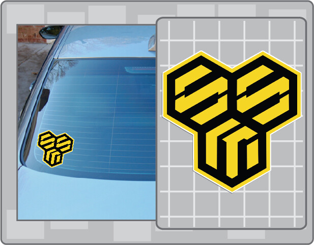 SMS LOGO Vinyl Decal Sticker CUSTOM SIZES Macross Anime