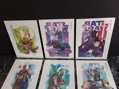 Star Wars Vending Machine Sticker Tattoo Set 2015 RARE Party Favor Lot Mix