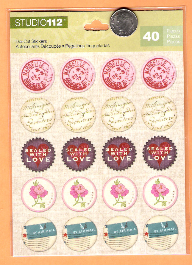Studio 112 Stickers «Sealed With Love» and «By Air Mail» Rounds – Free Shipping
