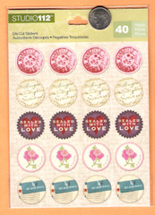 Studio 112 Stickers «Sealed With Love» and «By Air Mail» Rounds – Free Shipping