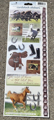 Extra Large Paper House Cardstock Stickers HORSES Sticky Pix 4.5″ x 12″ NEW