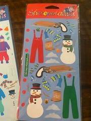 Lot of 2 Pkgs Stickopotamus Binder Stickers Snowy Day & Winter NIP