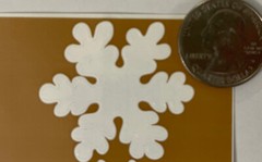 WHITE SNOWFLAKE Sticker(3pc)Frances Meyer•Christmas•Holiday•Wintertime •Icy•Cold