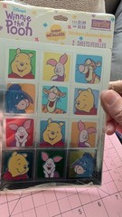 Vintage Winnie The Pooh Hallmark Stickers Shiny Foil 2 Sheets New Pack