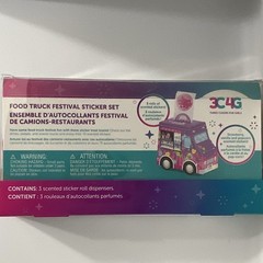 3C4G Food Truck Festival Scented Sticker Set, 3 Pcs Multicolor (12054)