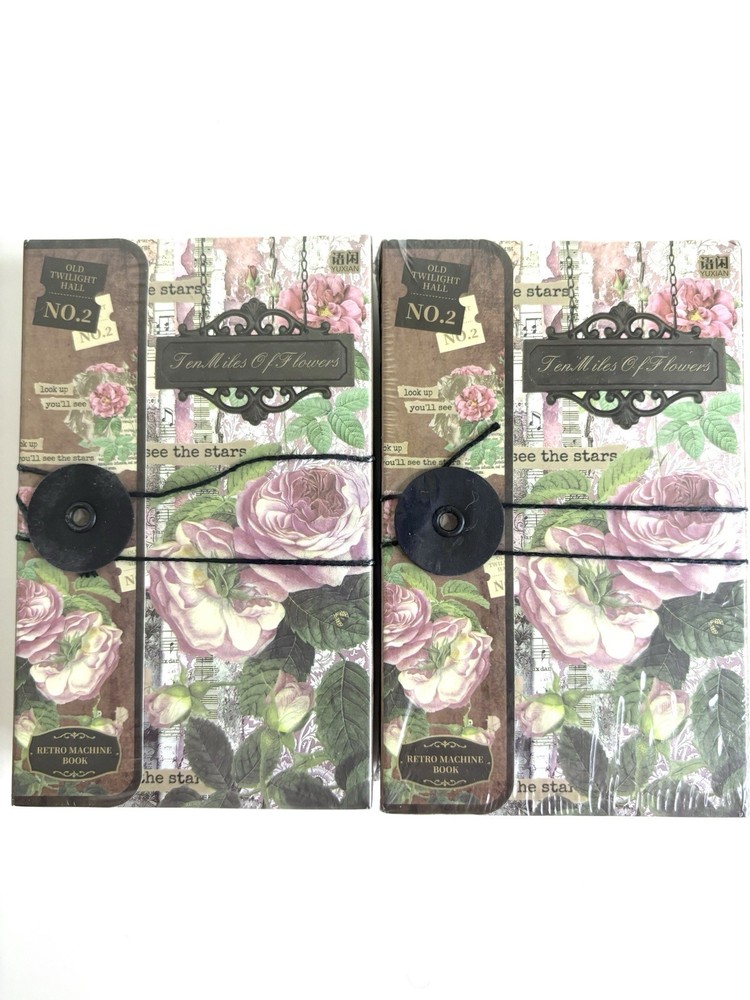 Flowers & Buffer-fly Scrapbooking Printed Offset Papers & Stickers Lot of 2