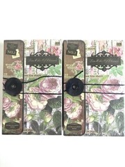 Flowers & Buffer-fly Scrapbooking Printed Offset Papers & Stickers Lot of 2