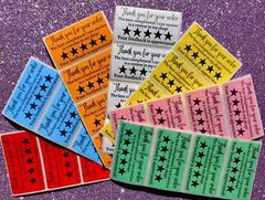 THANK YOU STICKERS WATERPROOF 2.25″ HANDMADE LABELS SEALS Review FEEDBACK