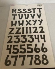 Colorbok – Alphabet Stickers -Mega Licorice Casual – # 18909 – New Package