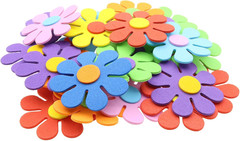EVA Foam Flower Shapes Sticker Self-Adhesive Stickers Craft Sticker for Kinderga