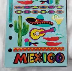 NEVER OPENED- 20yrs OLD! Stickopotamus Travel Sticker Scrapbooking – «Mexico»