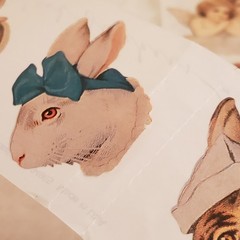 Vintage 90s John Grossman Gifted Line Stickers Angels Cherubs Cat Rabbits LOT