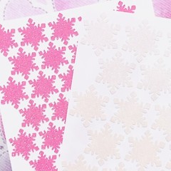Glitter Snowflake Stickers! – Choose a Size & Color – Cute & Sparkly!