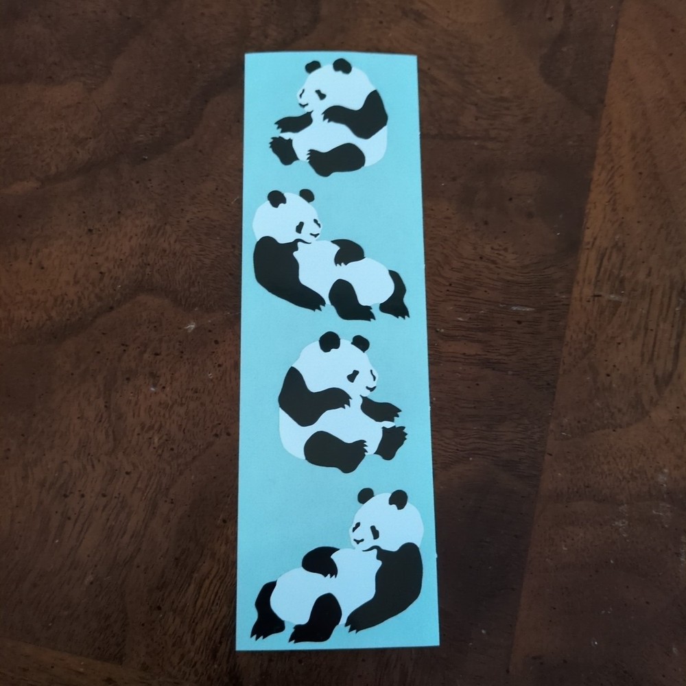 Vintage Mrs. Grossman’s Sticker Strips New PANDA Bears 4 Mods