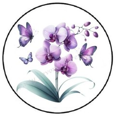 ORCHIDS FLOWERS ENVELOPE SEALS LABELS STICKERS PARTY FAVORS