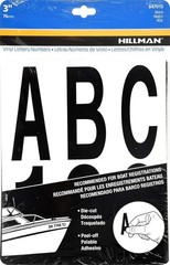 3-Inch Black Die-Cut Numbers Kit – Durable, Self-Adhesive Vinyl Letters