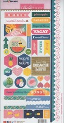Bella Blvd.~ISLAND ESCAPE cardstock stickers~SUMMER READY! Beautiful! Fast Ship!