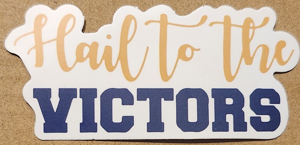 University of Michigan Wolverines Hail to the Victors die-cut decal sticker