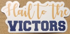 University of Michigan Wolverines Hail to the Victors die-cut decal sticker