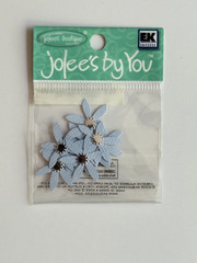 Vintage Jolee’s by You MINI Blue Flower Floral 3-D non adhesive Paper Flowers