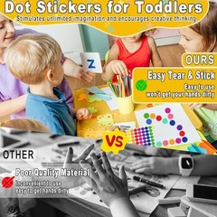4200 Pcs Colored Dot Stickers 3/4″ Round Color Coding Labels Office Classroom