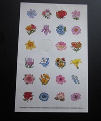 Lot of 3 Vintage ALL OCCASION & GARDEN FLOWERS Sticker Sheets – Current