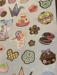 DAISO Japanese stickers Kawaii 👘🪭 Japan
